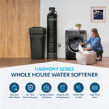 Aquasure Harmony Series | 32,000 Grains Water Softener | 10" Sediment/GAC/Zinc Triple Purpose Whole House Water Filter - AS-HS32SCP
