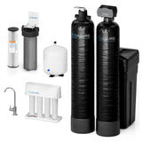 Aquasure Signature Elite | 1,000,000 Gallons Whole House Water Filter Treatment Bundle with 48,000 Grains Softener w/ Fine Mesh Resin, 75 GPD Reverse Osmosis System -AS-SE1000FM