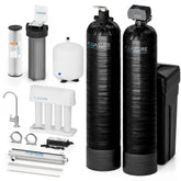 Aquasure Signature Elite | 5-in-1 Whole House Water Treatment Bundle with 72,000 Grains Fine Mesh Resin Softener and 18 GPM UV Sterilizer - AS-SE2000FMU