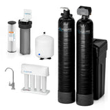 Aquasure Signature Elite | 600,000 Gallons Whole House Water Filter Treatment Bundle with 32,000 Grains Softener, 75 GPD Reverse Osmosis System - AS-SE600A