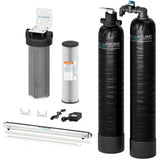 Aquasure Serene Series | 10 GPM Salt-Free Conditioning, Whole House Water Treatment System, Pleated Sediment Pre-Filter and UV Purifier - AS-SF10CKU