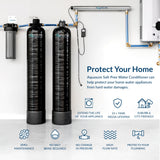 Aquasure Serene Series | 10 GPM Salt-Free Conditioning, Whole House Water Treatment System, Pleated Sediment Pre-Filter and UV Purifier - AS-SF10CKU