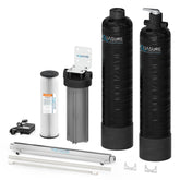 Aquasure Serene Lite Series | 800K Gallons Whole House Salt-Free Conditioning/Softening Descaler Bundle with Water Treatment System, Pleated Sediment Pre-Filter and 8 GPM UV De-Activator - AS-SF800CKU