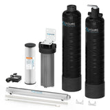 Aquasure Serene Lite Series | 800K Gallons Whole House Salt-Free Conditioning/Softening Descaler Bundle with Water Treatment System, Pleated Sediment Pre-Filter and 8 GPM UV De-Activator - AS-SF800CKU