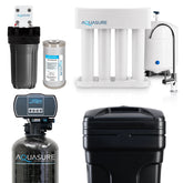 Aquasure Signature Pro | Whole House Water Filter Bundle with 32,000 Grains Softener, 75 GPD Reverse Osmosis System & Triple Purpose Pre-Filter - AS-WHF32D