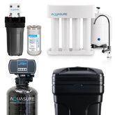 Aquasure Signature Pro | Whole House Water Filter Bundle with 48,000 Grains Softener, 75 GPD Reverse Osmosis System & Triple Purpose Pre-Filter - AS-WHF48D