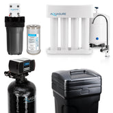 Aquasure Signature Elite | Whole House Water Filter Bundle with 48,000 Grains Softener w/ Fine Mesh Resin, 75 GPD Reverse Osmosis System & Triple Purpose Pre-Filter - AS-WHF48FM