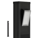 AVS Energy Solar Urban Light 40 Watt 6000 Lumens 5000K Black Housing Pathway Lighting Landscape Light Solar Resistant Bollard - Light - AVS-TOTEM-40W