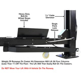 Atlas ALI APEX9 4 Post Lift + RJ6 Rolling Bridge Jacks Combo - ATEAPEX9-COMBO1-FPD