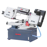 Kaka Industrial BS-1018R 10" Horizontal Metal Cutting Band Saw, 45°–90° Swivel, High Precision Vice, 220V 1PH - 188116