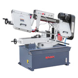 Kaka Industrial BS-1018R 10" Horizontal Metal Cutting Band Saw, 45°–90° Swivel, High Precision Vice, 220V 1PH - 188116