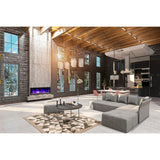 Dynasty Cascade 52'' Recessed Linear Electric Fireplace - DY-BTX52