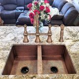 Akicon Equal Bowl Drop-In Copper Kitchen Sink - AKS601-C