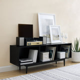 Crosley Liam 60 Inch Large Record Storage Console Cabinet - CF1115