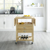 Crosley Bristol 45 Inch Double Drop Leaf Kitchen Cart - CF3023