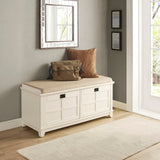 Crosley Adler 47.25 Inch Entryway Bench - CF6009-WH