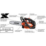 Echo Professional Top Handle Chain Saw - 25.0 CC - 1.49 HP* - CS-2511T- Powerhead Only