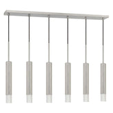 Cal Lighting Troy Integrated Led Dimmable Hexagon Aluminium Casted 6 Lights Pendant With Glass Diffuser