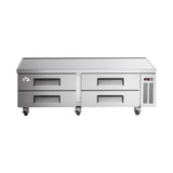 Chef AAA - Commercial 72" Chef Base Refrigerator 4 Drawer 1100lbs Capacityn - TCB72-D4