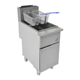 Chef AAA - Commercial 50lbs Deep Fryer 4 Tube Natural Gas - KF-F4-NG