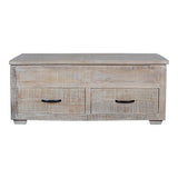 Crestview Collection Brogden 46" x 26" x 19" Occasional Wood 2-Drawer Rectangle Cocktail Table - CVFNR831