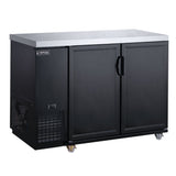 Chef AAA Commercial 2-Door Back Bar and Beverage Cooler (Solid Doors) - TBB60-M2