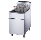 Chef AAA - Commercial 70lbs Liquid Propane Gas Fryer with 5 Tube Burners -TCF5-LPG
