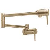 Delta Wall Mount Contemporary Pot Filler in in Champagne Bronze - 1165LF-CZ