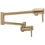 Delta Wall Mount Contemporary Pot Filler in in Champagne Bronze - 1165LF-CZ