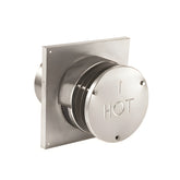 Duravent 5" x 8" DirectVent Pro Round Horizontal Termination Cap Square Base (aluminum) | 58DVA-HRCS