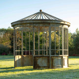 Park Hill Collection Garden Floral Aged Metal Gazebo Display Prop - EDX90088