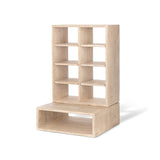Park Hill Collection Home Fragrance Whitewash Countertop Candle Cabinet - EFC20143