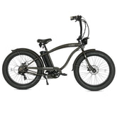 Tracer 800W 26" Loiter Cruiser Fat Tire Electric Bike - MB-EB-LOITER-M-BK/BK