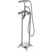 Anzzi Tugela 3-Handle Claw Foot Tub Faucet with Hand Shower FS-AZ0052 - FS-AZ0052BN