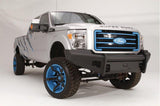 Fab Fours FS11-Q2561-1 Ford F250/F350 Superduty 2011-2016 Black Steel Elite Front Bumper No Guard with Tow Hooks - FS11-Q2561-1