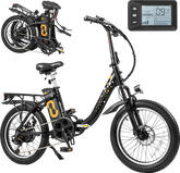 Costway Folding Electric Bike with 20" Fat Tires 750W 30 MPH 44 Mile Range New - SP38245US