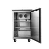 Frigos 23" One Solid Door Stainless Steel Back Bar Refrigerator - FGA-BBR-1D-23