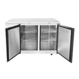 Frigos 58" Two Solid Door Stainless Steel Back Bar Refrigerator - FGA-BBR-2D-59