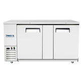 Frigos 68" Two Solid Door Stainless Steel Back Bar Refrigerator - FGA-BBR-2D-69