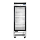 Frigos FGA-BMF-1GD-27-L 27" One Glass Door Stainless Steel Reach-In Freezer 19 Cu. Ft. Left Hinged - FGA-BMF-1GD-27-L
