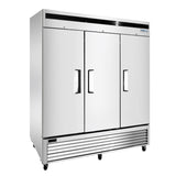Frigos81.90'' Bottom Mount Reach-In Three Door Freezer 68 Cu. Ft. - FGA-BMF-3D-82