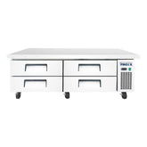 Frigos 72" (4) Drawer Refrigerated Chef Base with Extended Top - FGA-CB-4DR-72