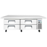 Frigos 76" (4) Drawer Refrigerated Chef Base with Extended Top - FGA-CB-4DR-78