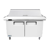 Frigos 60" Two Door Refrigerated Sandwich Prep Table (16) 1/6 size pans - FGA-SPT-16P-60