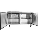 Frigos 60" Two Door Undercounter Freezer - FGA-UCF-2D-60