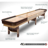 Grand Hudson Deluxe Hybrid Shuffleboard Table 9'-22'
