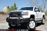 Fab Fours GS14-F3152-1 GMC Sierra 1500 2014-2015 Premium Front Bumper Sensor Winch Ready with Pre-Runner Guard - GS14-F3152-1