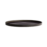 Ethnicraft Round Linear Squares Glass Tray - ETH-20914