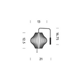 Herman Miller Nelson Pear Wall Sconce - HER-H770SCWALBNS