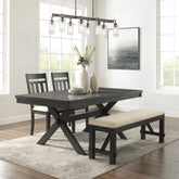 Crosley Hayden 91 Inch 4pc Dining Set - KF13025SL